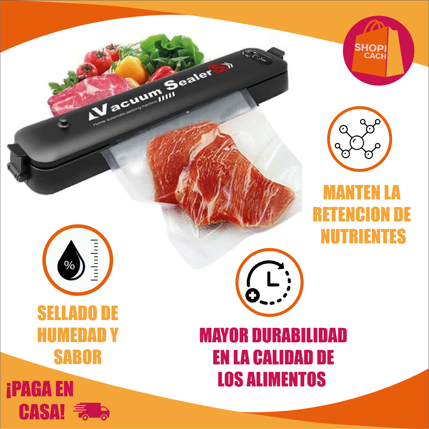 FreshVac Pro™ Maquina de sellado al vacío